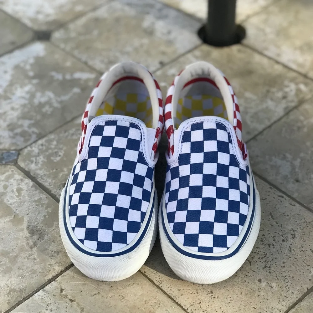 VANS Classic Slip-On Checkerboard Shoe Slides (Unisex) - Picture 2 of 5